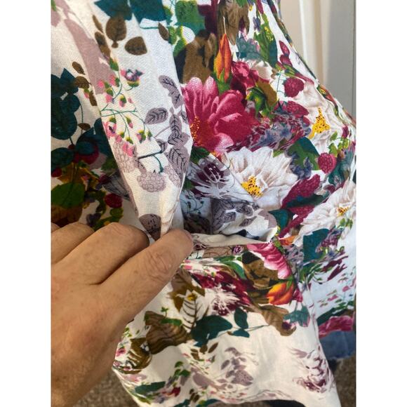 UMGEE USA Dress Women Small Floral Butterfly Babydoll Mini Boho Fairy Cottage - Picture 4 of 9